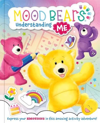Book cover featuring colorful cartoon bears and stickers, titled "Mood Bears: Understanding Me".