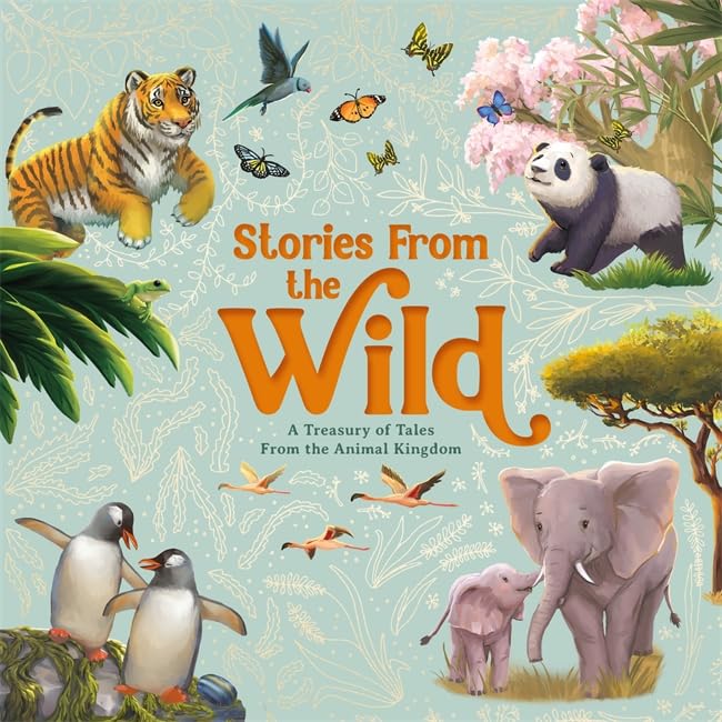 Book cover featuring illustrations of various wild animals like tigers and pandas.