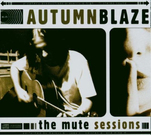 CD cover for Autumnblaze’s “The Mute Sessions” featuring a guitarist.