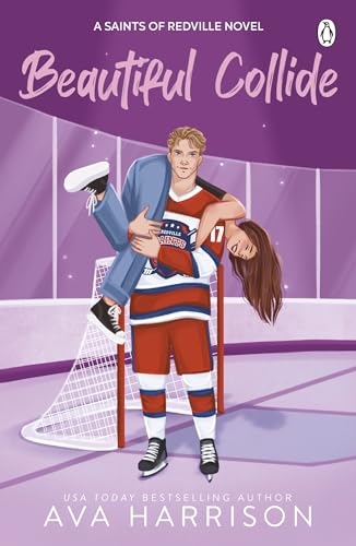 Book cover: “Beautiful Collide” depicts a couple on an ice rink.
