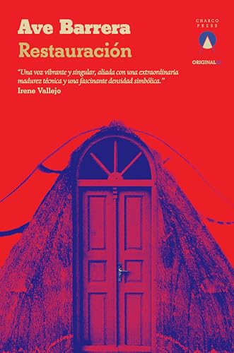 Book cover: red and blue image of a weathered doorway.