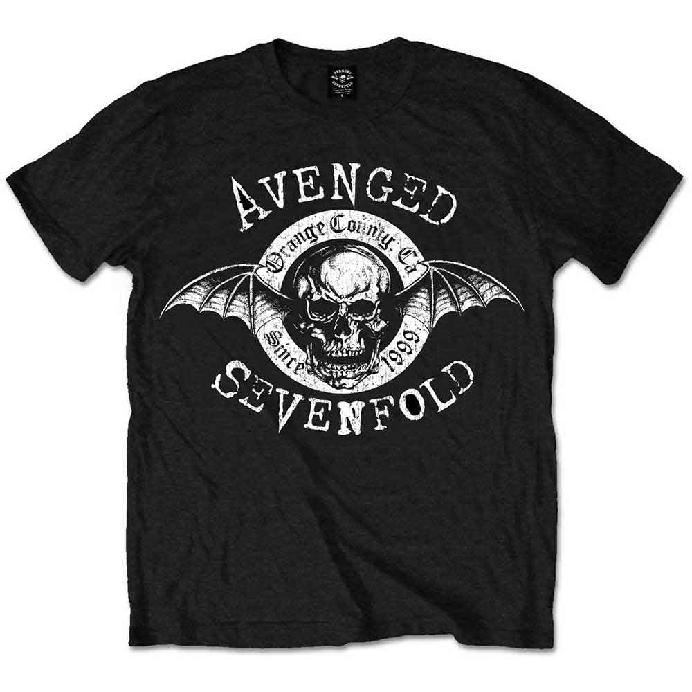 Black Avenged Sevenfold band t-shirt, size XX-Large, with "Origins" design.