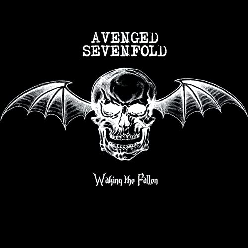 Avenged Sevenfold album cover: skull with wings and band name.