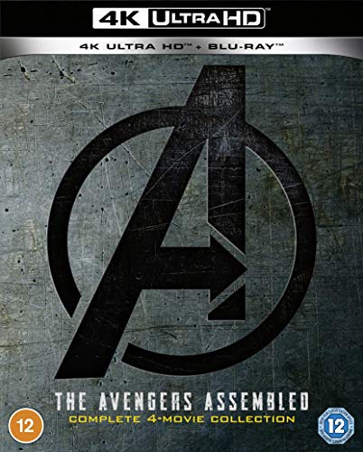 Avengers 4-movie collection 4K UHD Blu-ray with the Avengers "A" logo.