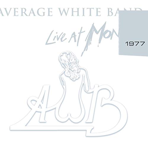 "CD cover with 'Average White Band' and 'Live At Montreux 1977' text, white background."