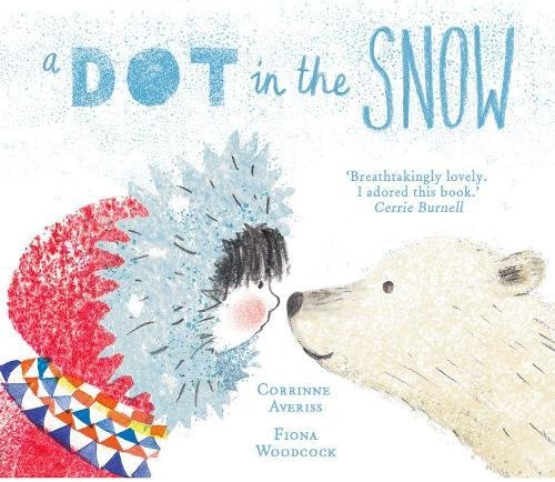 Child meets a polar bear in a snowy, illustrated children’s book cover.