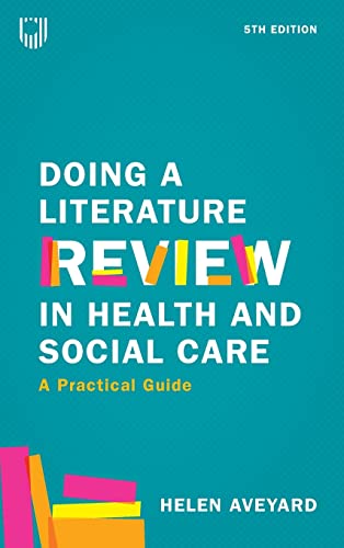 Book cover: "Doing a Literature Review in Health and Social Care".