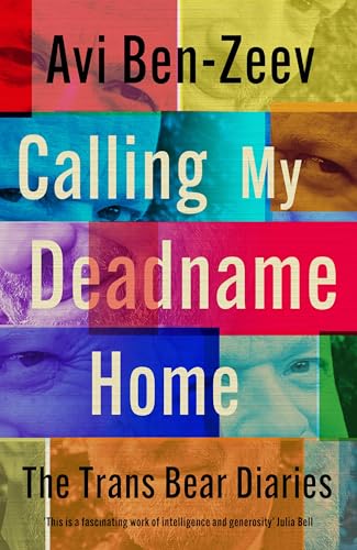 Book cover with a collage of facial features overlaid with colorful, semi-transparent text boxes.