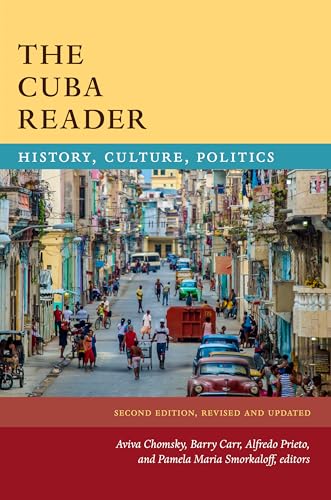 Book cover: "The Cuba Reader: History" with a Havana street scene.