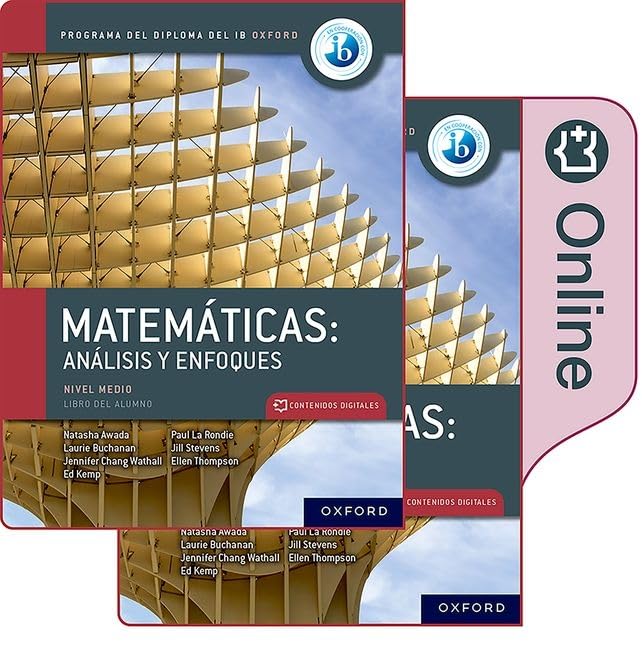 IB Mathematics textbook cover with a wooden structure image.