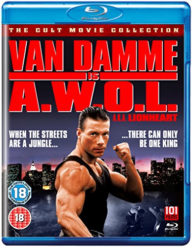 Blu-ray cover for "Awol" featuring Jean-Claude Van Damme in a fighting pose.