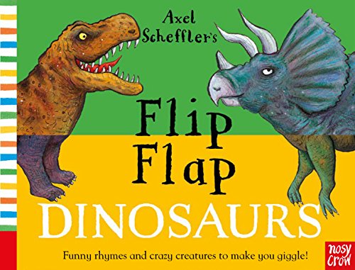 Book cover showing a T-Rex and Triceratops split in half against green and yellow.