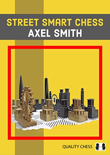 Book cover: "Street Smart Chess" with cityscape chess pieces.
