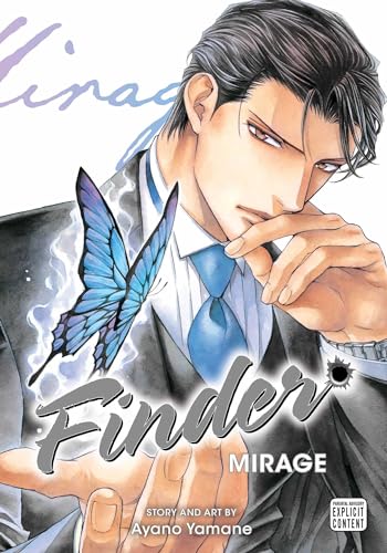 Manga cover: man with butterfly, title “Finder Mirage, Vol. 13”.