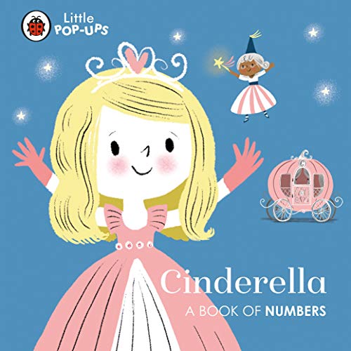 Cinderella with blonde hair, a pink dress, and a pop-up carriage.