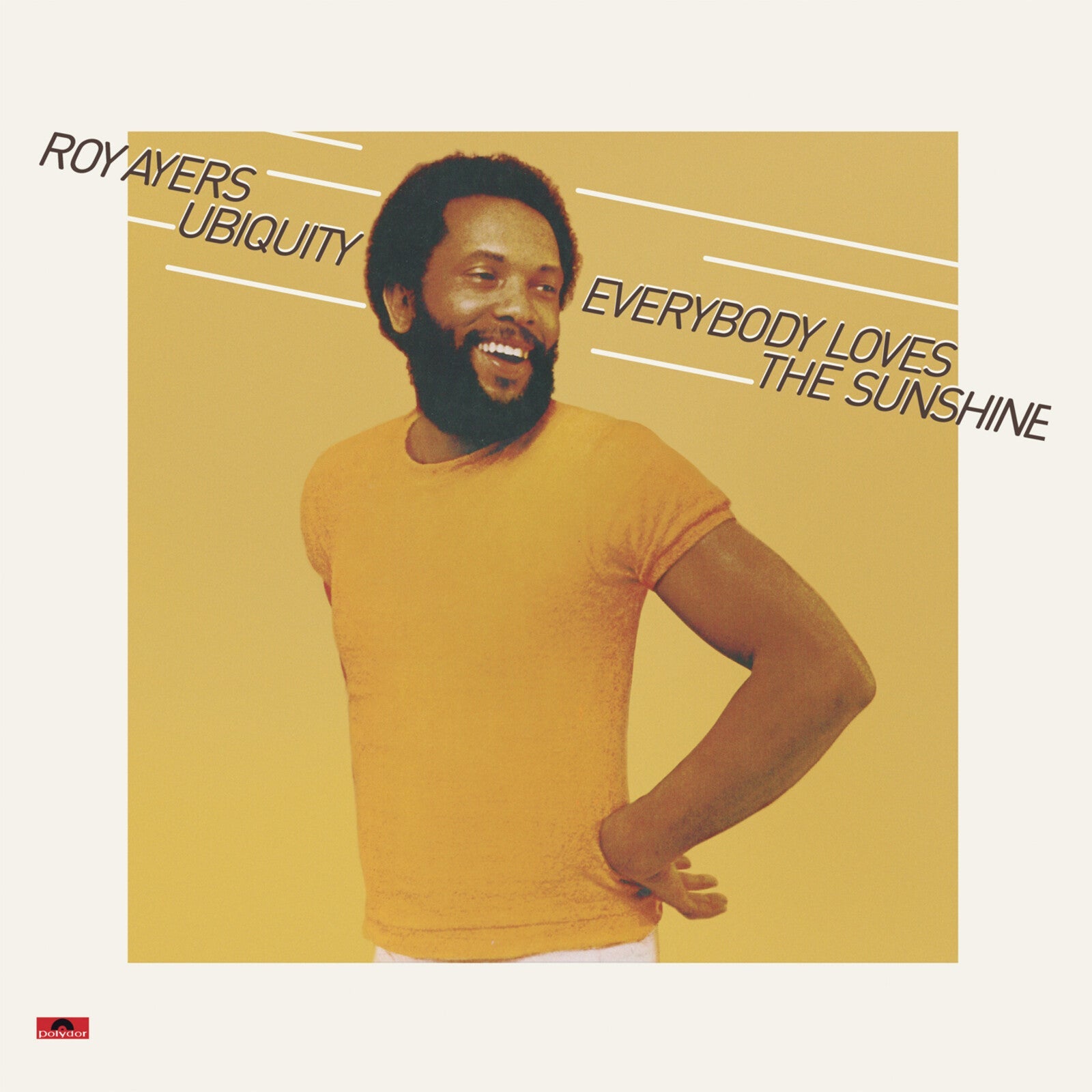 Roy Ayers album cover featuring a portrait of the musician in yellow.