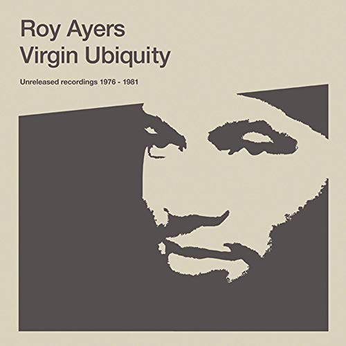 Roy Ayers’ “Virgin Ubiquity” album cover with a silhouetted face.