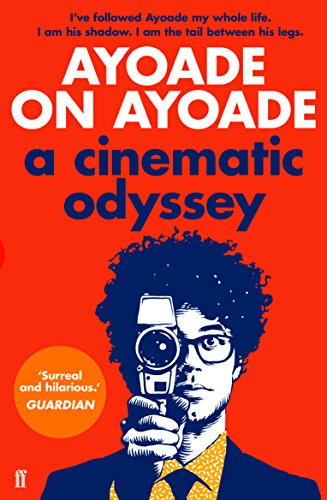 Book cover featuring Richard Ayoade holding a camera against a bright orange background.