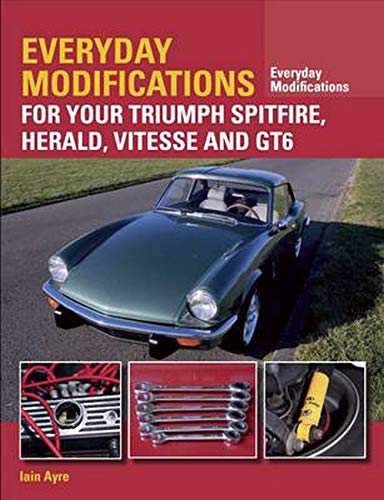 Book cover featuring a dark green Triumph GT6 car and repair details.