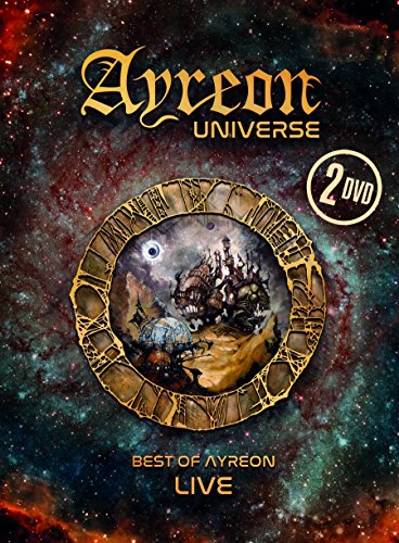 Ayreon Universe DVD cover with a cosmic, fantasy-themed circular image.