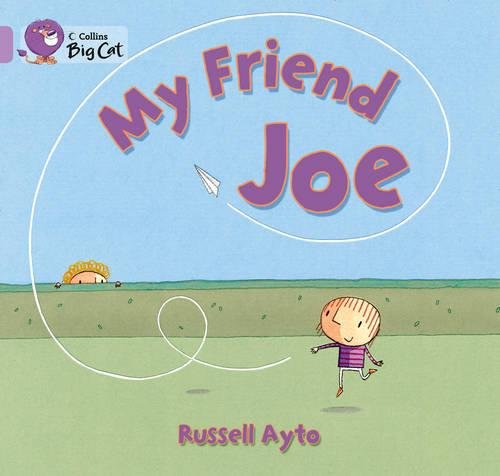 Book cover: a boy, a paper airplane, and the title “My Friend Joe.”