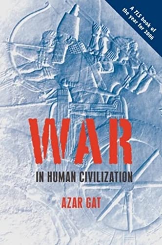 Book cover depicting ancient warfare scene with bold red "WAR" text.