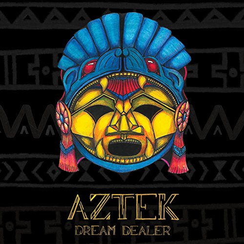 CD cover for Aztek’s “Dream Dealer” featuring a colorful, patterned mask.