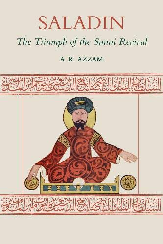 Book cover featuring a portrait of Saladin in traditional attire.