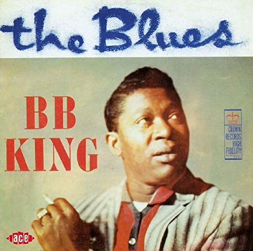 B.B. King's album cover featuring a man holding a lit cigarette.