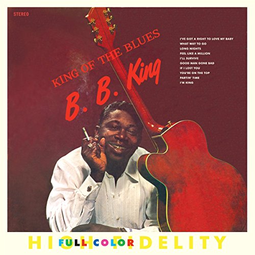 B.B. King album cover featuring a man with a guitar and cigarette.