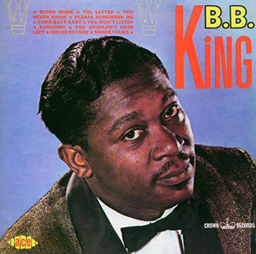 B.B. King album cover featuring a man in a suit against a blue background.