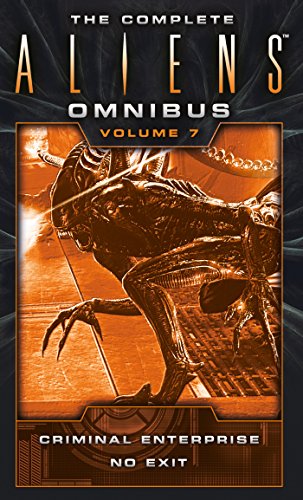 Aliens Omnibus Volume Seven cover featuring a Xenomorph in orange tones.