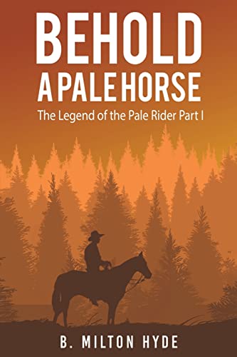 Book cover: Silhouette of a rider on horseback against a forest backdrop.