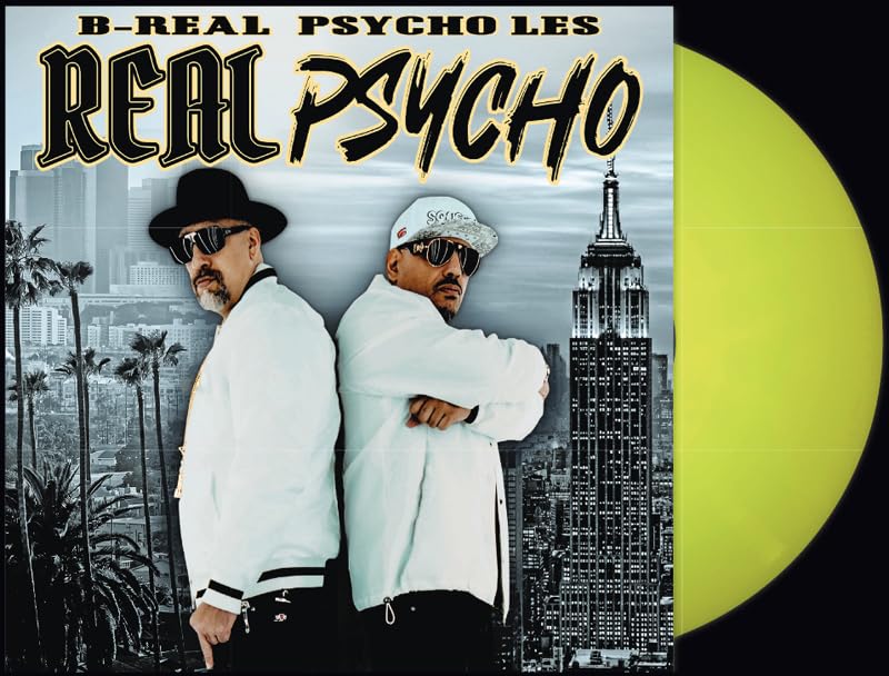 Yellow vinyl record featuring B-Real and Psycho Les on the cover.