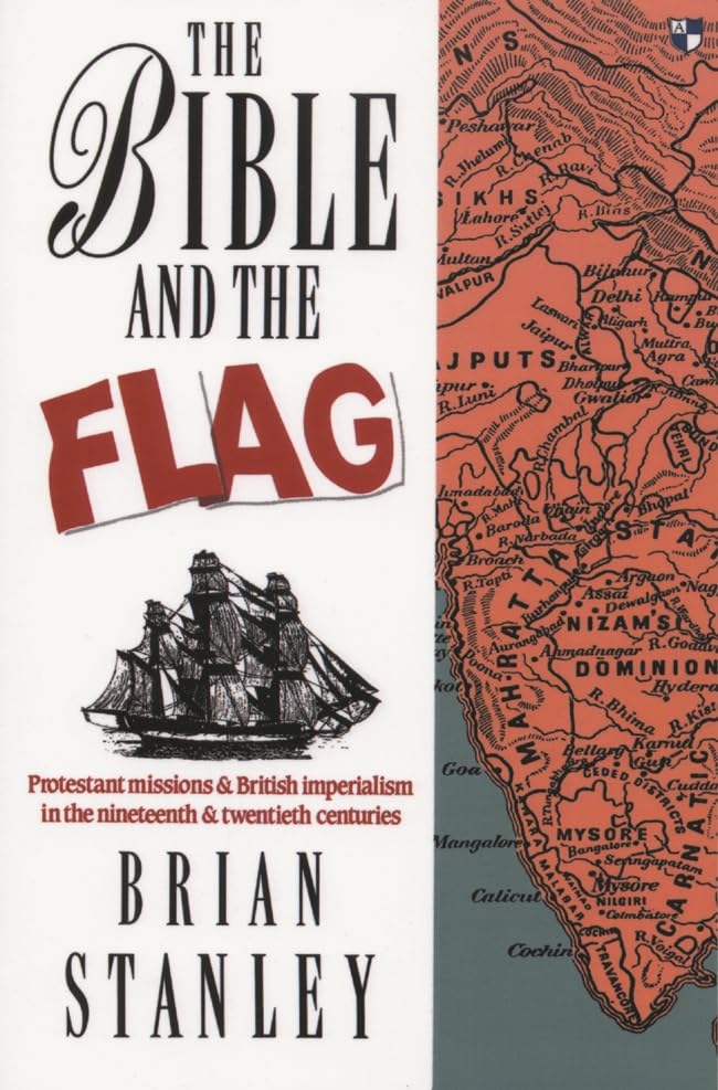 Book cover: "The Bible and the Flag" with a ship and map background.