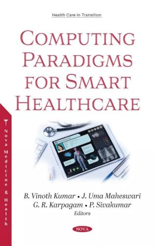 Book cover: "Computing Paradigms for Smart Healthcare" with medical imagery.
