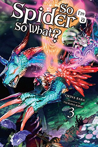 Book cover featuring a colorful dragon and spider-like creature.