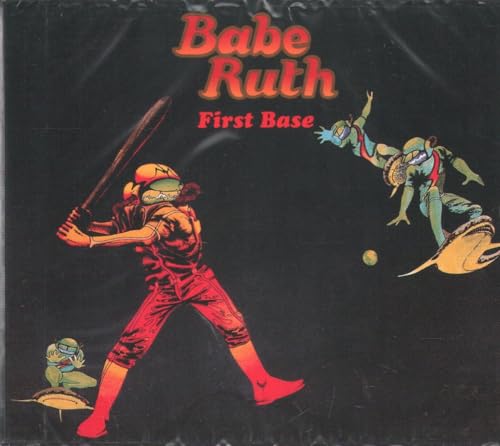 CD cover: Babe Ruth cartoon swinging a bat, black background.