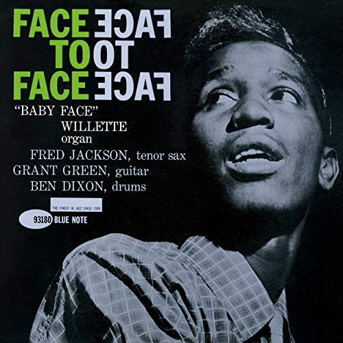Album cover: “Baby Face” Willette Quartet, portrait of a man looking up.
