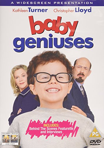 Baby Geniuses" DVD cover featuring a boy with glasses and two adults.