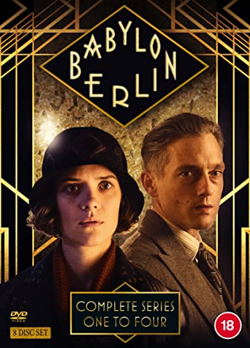 Babylon Berlin DVD box set cover featuring a man and woman in vintage attire.