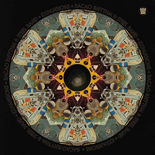 CD cover for "Expansions" by Bacao Rhythm & Steel Band, mandala design.