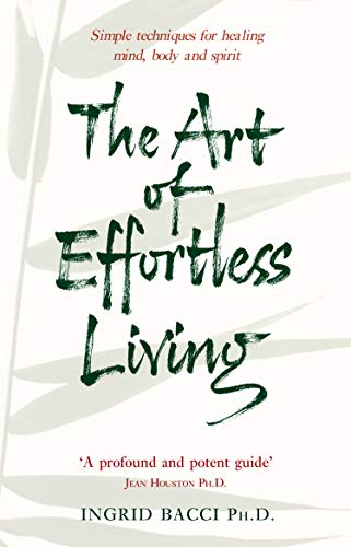 Book cover: “The Art of Effortless Living” with green text and leaf design.
