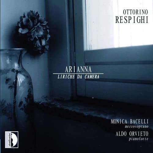 CD cover for Respighi’s Arianna, featuring flowers and window light.
