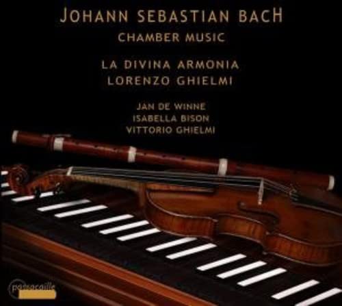 CD cover featuring a violin and recorder over a keyboard.