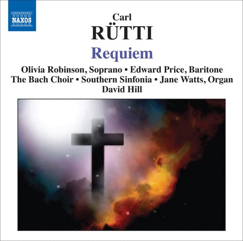CD cover for Rütti’s Requiem, featuring a cross and ethereal figures.