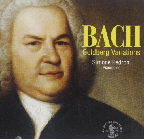 CD cover featuring a portrait of Johann Sebastian Bach and text details.