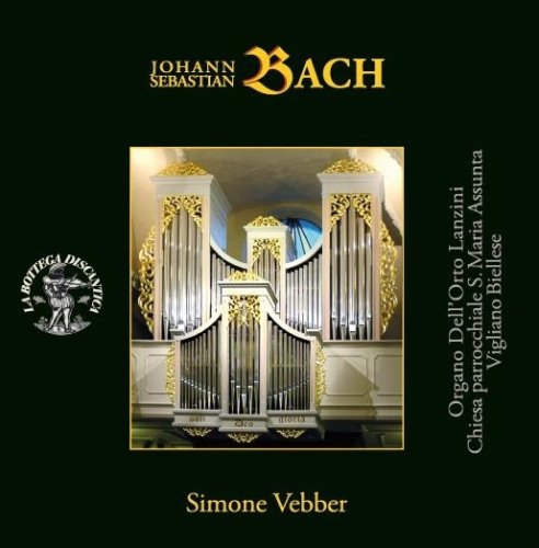 CD cover for Bach’s Preludio E Fuga featuring a church organ.