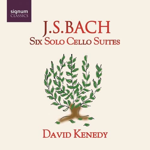 CD cover for Bach’s Six Solo Cello Suites performed by David Kenedy.