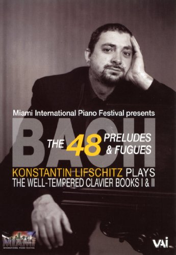 DVD cover featuring pianist Konstantin Lifschitz, performing Bach’s Well-Tempered Clavier.